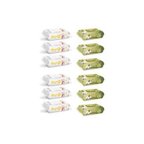 Sleepy 6x90'lı Sensitive + 6x90'lı Zeytinyağlı Islak Havlu
