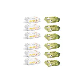 Sleepy 6x90'lı Sensitive + 6x90'lı Zeytinyağlı Islak Havlu