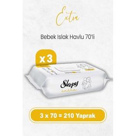 Sleepy 70'li Extra Islak Bebek Havlusu (3 adet)