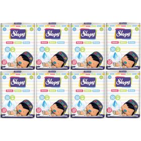 Sleepy 8x10 Adet 60x90 cm Alt Açma Bebek Bakım Örtüsü