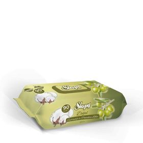 Sleepy 90 Yaprak x 4 Islak Mendil Zeytinyağı Ve Pamuksu Lifler