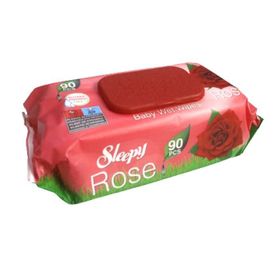 Sleepy Baby 90'lı Rose Bebek Islak Havlu Mendil (20 adet)