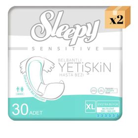 Sleepy Belbantlı Ekstra Büyük Boy 2x30 Adet Hasta Bezi