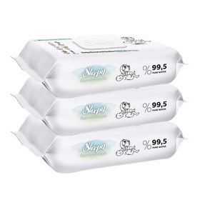Sleepy Bio Natural 3x40 Yaprak Islak Havlu