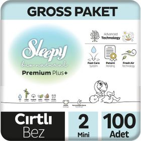 Sleepy Bio Natural No:2 Mini 100 Adet Bebek Bezi