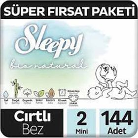 Sleepy Bio Natural No:2 Mini 144 Adet Bebek Bezi
