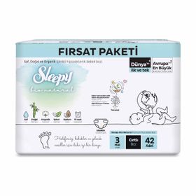 Sleepy Bio Natural No:3 Midi 42 Adet Bebek Bezi