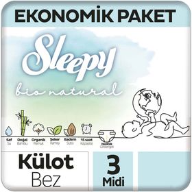 Sleepy Bio Natural No:3 Midi Külot Bebek Bezi