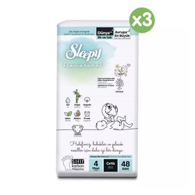 Sleepy Bio Natural No:4 Maxi 144 Adet Bebek Bezi