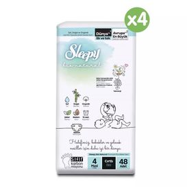 Sleepy Bio Natural No:4 Maxi 192 Adet Bebek Bezi