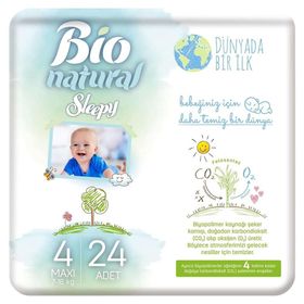 Sleepy Bio Natural No:4 Maxi 24 Adet Bebek Bezi