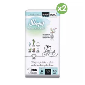 Sleepy Bio Natural No:4 Maxi 96 Adet Bebek Bezi