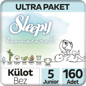 Sleepy Bio Natural No:5 Junior 160 Adet Külot Bebek Bezi