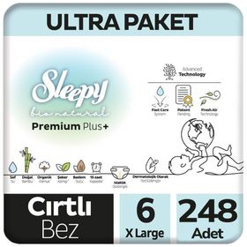 Sleepy Bio Natural No:6 XLarge 248 Adet Bebek Bezi