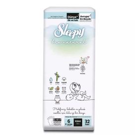 Sleepy Bio Natural No:6 XLarge 32 Adet Külot Bebek Bezi