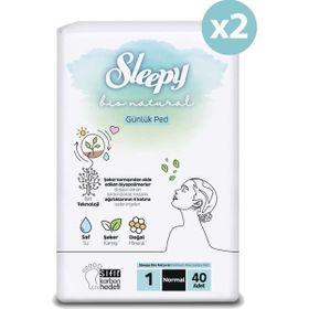 Sleepy Bio Natural Premium Plus 1 Normal 80'li Hijyenik Ped