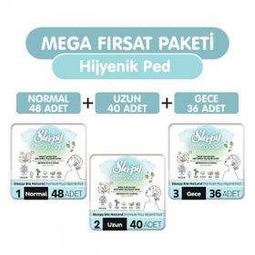 Sleepy Bio Natural Premium Plus 124'lı Mega Hijyenik Ped