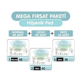Sleepy Bio Natural Premium Plus 124'lı Mega Hijyenik Ped