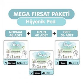 Sleepy Bio Natural Premium Plus 124'lı Mega Hijyenik Ped
