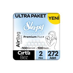 Sleepy Bio Natural Premium Plus Airbag Comfort No:2 Mini 272 Adet Bebek Bezi
