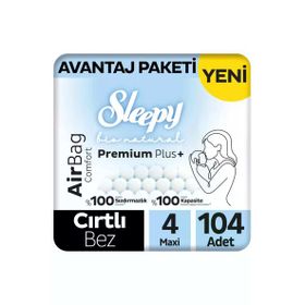 Sleepy Bio Natural Premium Plus Airbag Comfort No:4 Maxi 104 Adet Bebek Bezi