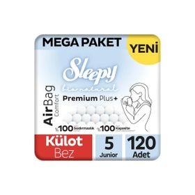Sleepy Bio Natural Premium Plus Airbag Comfort No:5 Junior 120 Adet Külot Bebek Bezi