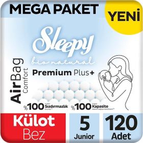 Sleepy Bio Natural Premium Plus Airbag Comfort No:5 Junior 120 Adet Külot Bebek Bezi