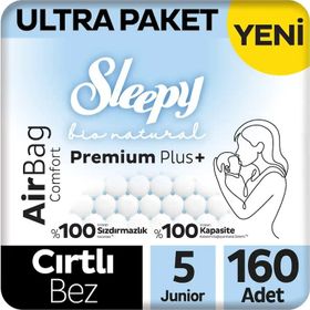 Sleepy Bio Natural Premium Plus Airbag Comfort No:5 Junior 160 Adet Bebek Bezi