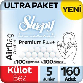 Sleepy Bio Natural Premium Plus Airbag Comfort No:5 Junior 160 Adet Külot Bebek Bezi