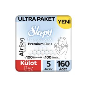 Sleepy Bio Natural Premium Plus Airbag Comfort No:5 Junior 160 Adet Külot Bebek Bezi