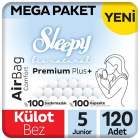 Sleepy Bio Natural Premium Plus Airbag Comfort No:5 Junior Külot Bebek Bezi