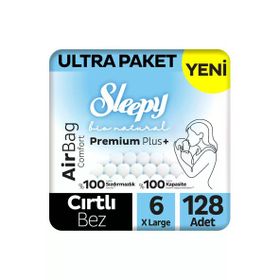 Sleepy Bio Natural Premium Plus Airbag Comfort No:6 XLarge 128 Adet Bebek Bezi