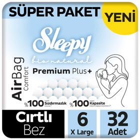 Sleepy Bio Natural Premium Plus Airbag Comfort No:6 XLarge Bebek Bezi