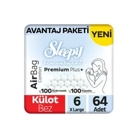 Sleepy Bio Natural Premium Plus Airbag Comfort No:6 Xlarge Külot Bebek Bezi