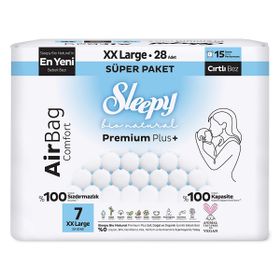 Sleepy Bio Natural Premium Plus Airbag Comfort No:7 XXLarge 28 Adet Bebek Bezi