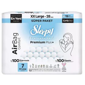 Sleepy Bio Natural Premium Plus Airbag Comfort No:7 XXLarge 28 Adet Bebek Bezi