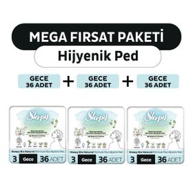 Sleepy Bio Natural Premium Plus Gece 108 Adet Hijyenik Ped