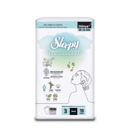 Sleepy Bio Natural Premium Plus Hijyenik 18 Adet Gece Ped