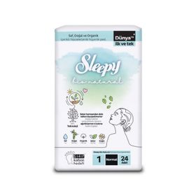 Sleepy Bio Natural Premium Plus Hijyenik 24 Adet Normal Ped