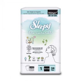 Sleepy Bio Natural Premium Plus Hijyenik 4x24 Adet Normal Ped