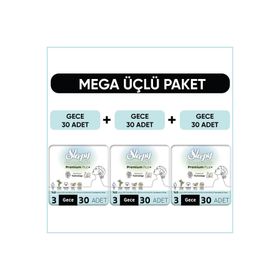 Sleepy Bio Natural Premium Plus Mega Paket Gece 30x3 90 Adet Hijyenik Ped