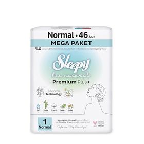 Sleepy Bio Natural Premium Plus Mega Paket Normal 46x3 138 Adet Hijyenik Ped