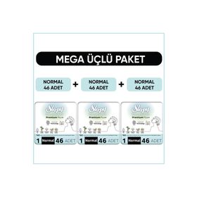 Sleepy Bio Natural Premium Plus Mega Paket Normal 46x3 138 Adet Hijyenik Ped