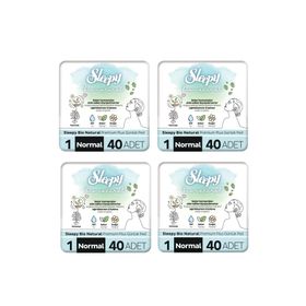Sleepy Bio Natural Premium Plus Normal 160 Adet Günlük Ped