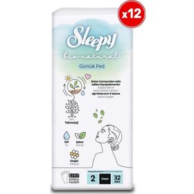 Sleepy Bio Natural Premium Plus Uzun 384 Adet Günlük Ped