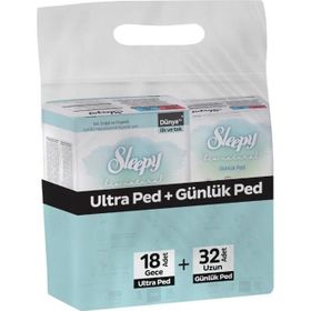 Sleepy Bio Natural Ultra 18 Adet Ped + 32 Adet Günlük Ped