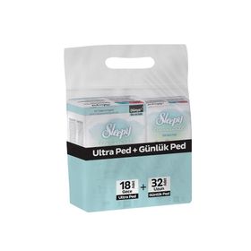 Sleepy Bio Natural Ultra 18 Adet Ped + 32 Adet Günlük Ped