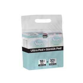 Sleepy Bio Natural Ultra 18 Adet Ped + 32 Adet Günlük Ped