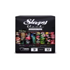 Sleepy Black Günlük Süper 32'li Uzun Ped
