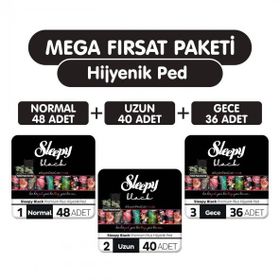 Sleepy Black Premium Plus 124x Mega Hijyenik Ped